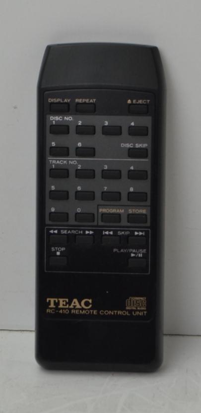 TEAC - RC-410 - 6 Disc CD Player - Remote Control-Remote-SpenCertified-refurbished-vintage-electonics