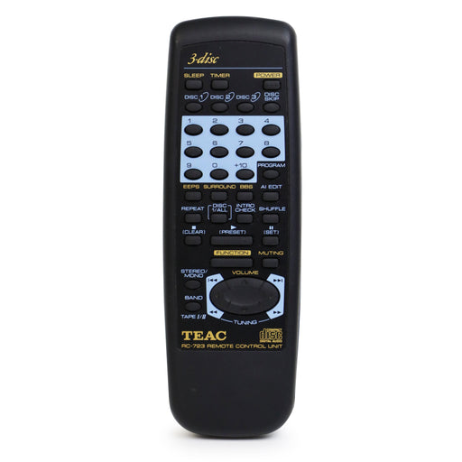 TEAC RC-723 Remote Control for 3 Disc CD Player Model DCD-7000-Remote-SpenCertified-refurbished-vintage-electonics