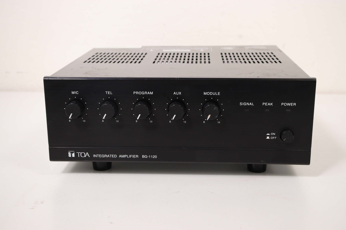 TOA Integrated Amplifier BG-1120 with Bose 102 EQ Module Accessory