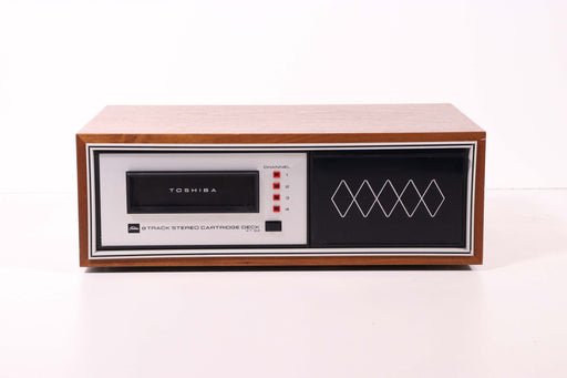 TOSHIBA KT-84 8 Track Stereo Cartridge Deck Player (Vintage Wood)-8 Track Player-SpenCertified-vintage-refurbished-electronics