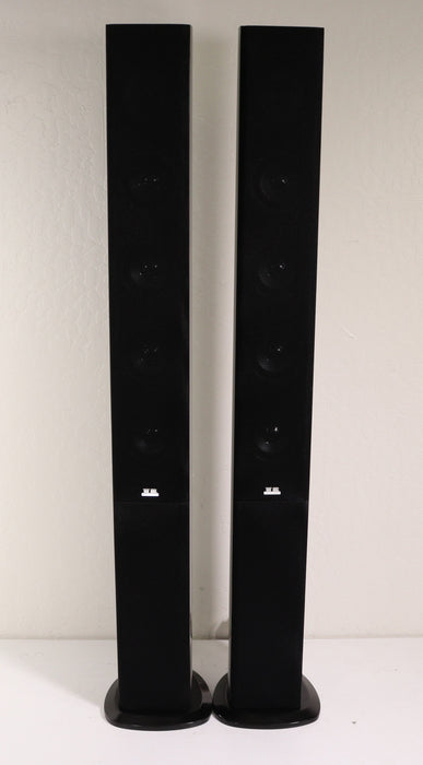 TR Theater Research Tower Speaker Pair Candle Stick Piano Black-Speakers-SpenCertified-vintage-refurbished-electronics