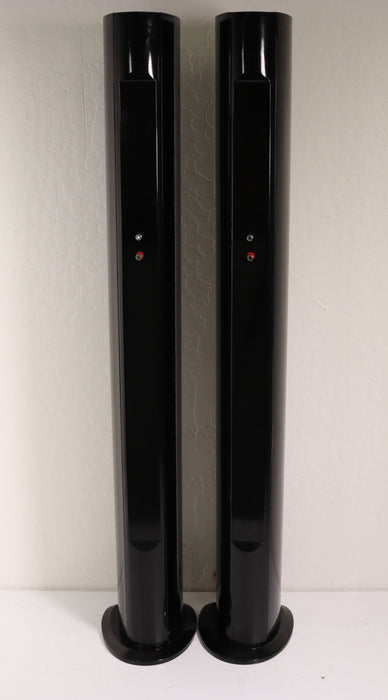 TR Theater Research Tower Speaker Pair Candle Stick Piano Black-Speakers-SpenCertified-vintage-refurbished-electronics