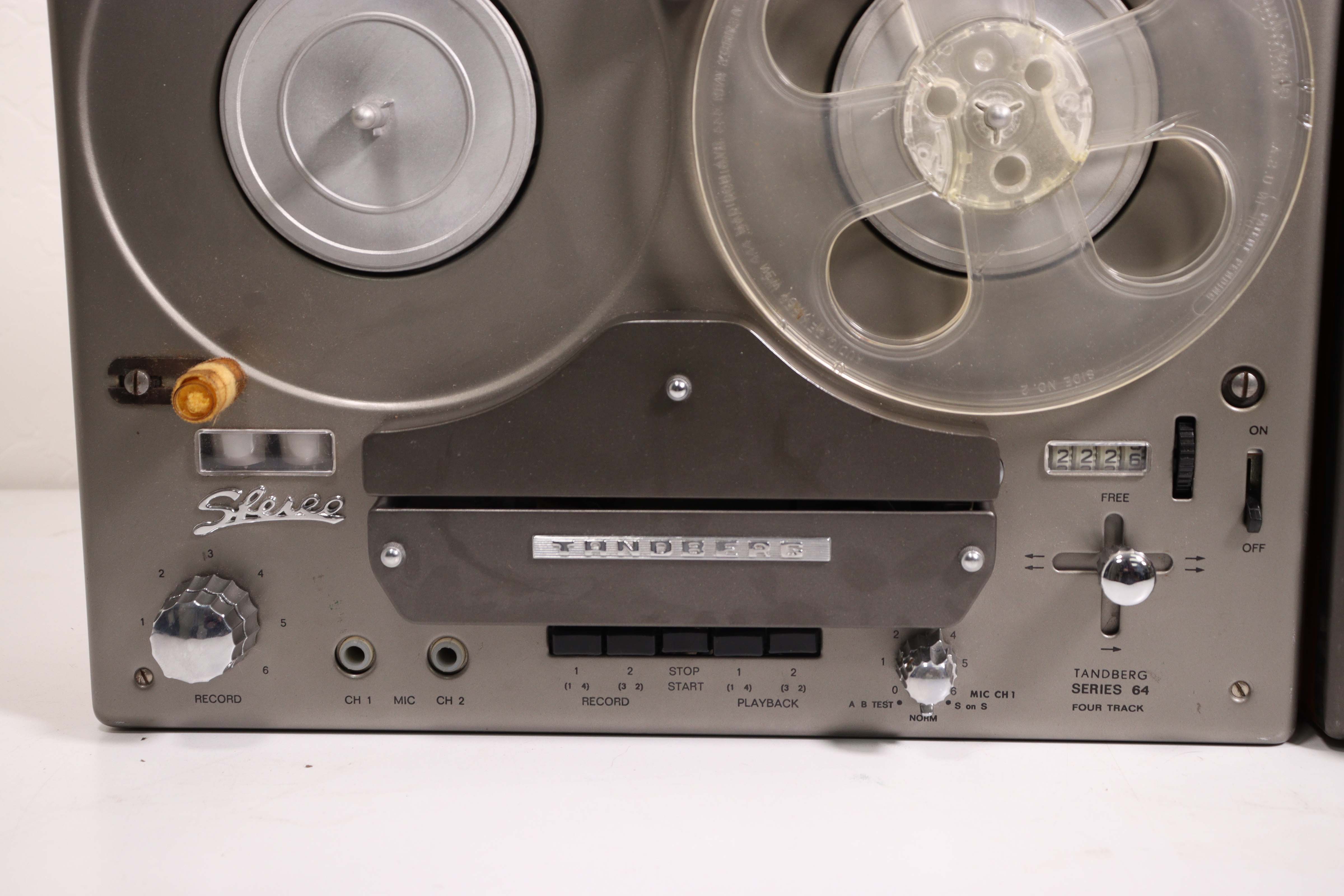 Tandberg Reel To Reel Tape Player Recorder Pair - NOT WORKING - Model 12-41  and 64