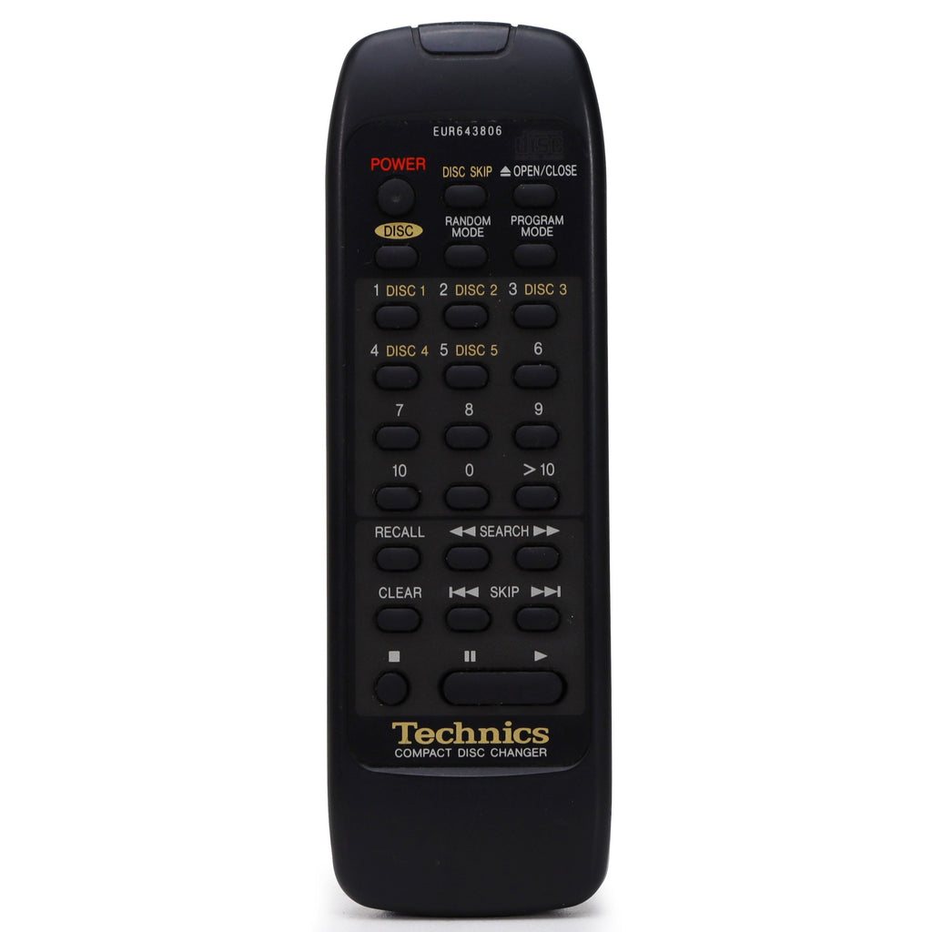 Technics EUR643806 Remote Control for 5-Disc CD Changer SL-PD888 and M