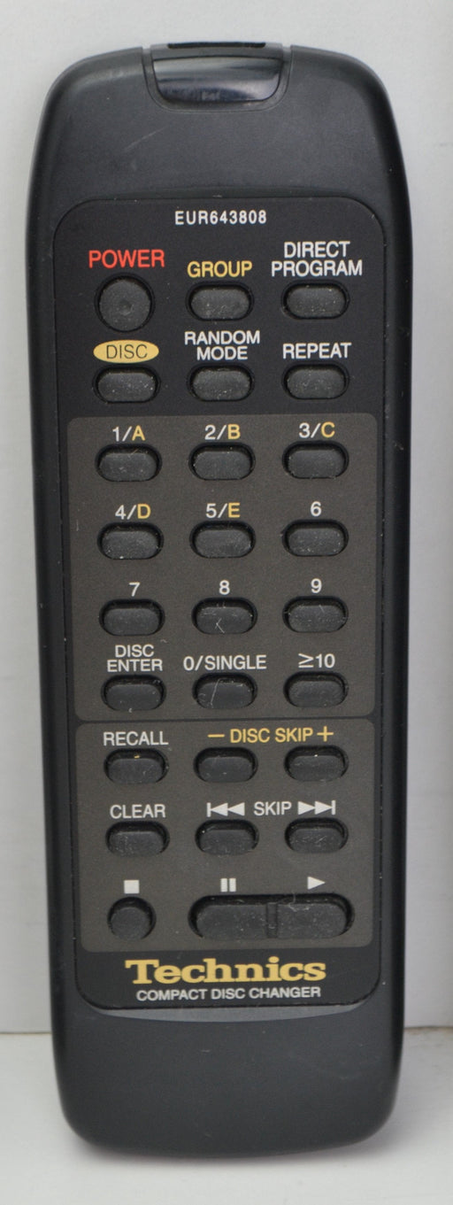 Technics EUR643808 Compact Disc Player Changer Remote Control Unit-Remote-SpenCertified-refurbished-vintage-electonics