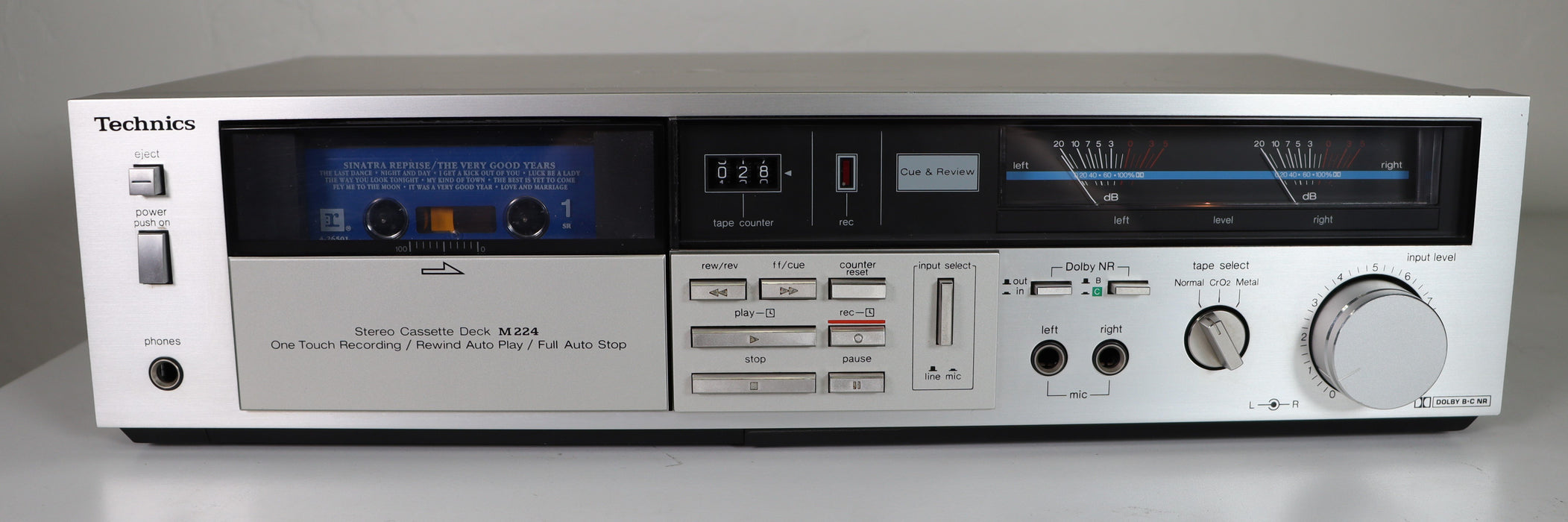 Technics M224 Stereo Cassette Deck Player Recorder Vintage
