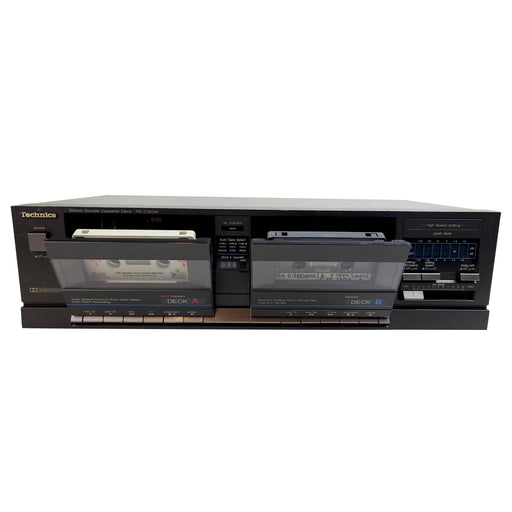 Technics RS-D160W Dual Cassette Deck Player Synchro Editing Start-Electronics-SpenCertified-refurbished-vintage-electonics
