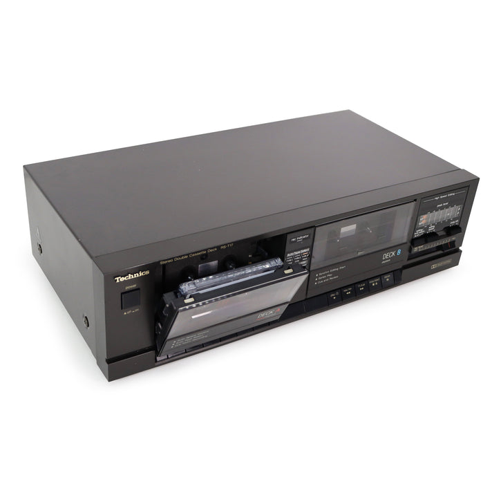 Technics RS-T17 Dual Deck Cassette Player with Auto Tape Select and One Touch Recording-Electronics-SpenCertified-refurbished-vintage-electonics