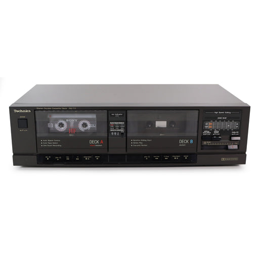 Technics RS-T17 Dual Deck Cassette Player with Auto Tape Select and One Touch Recording-Electronics-SpenCertified-refurbished-vintage-electonics