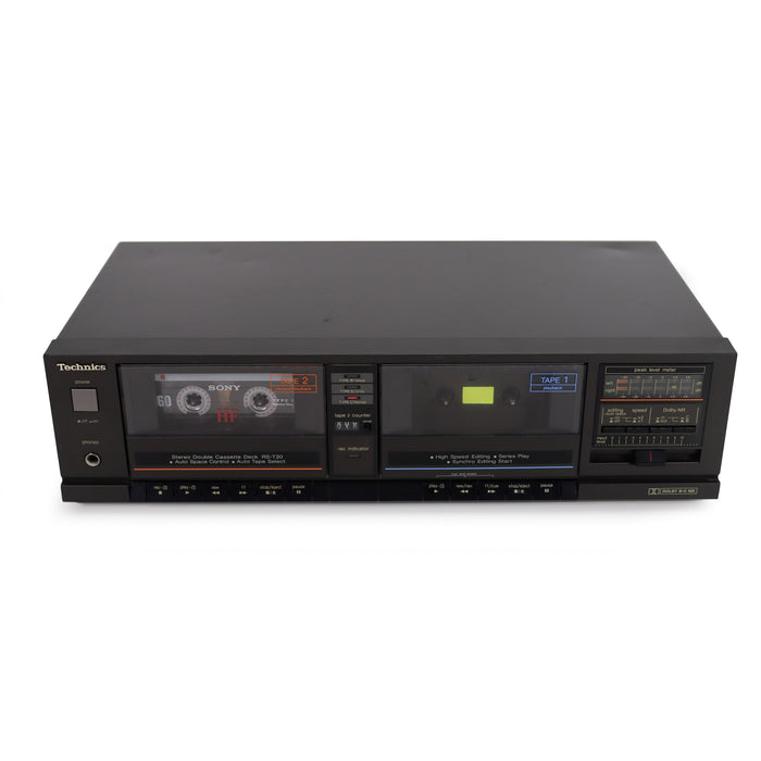 Technics RS-T20 Dual Deck Cassette Player with Auto Tape Select-Electronics-SpenCertified-refurbished-vintage-electonics