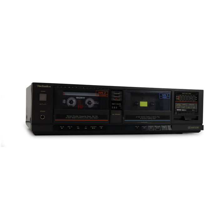 Technics RS-T20 Dual Deck Cassette Player with Auto Tape Select-Electronics-SpenCertified-refurbished-vintage-electonics