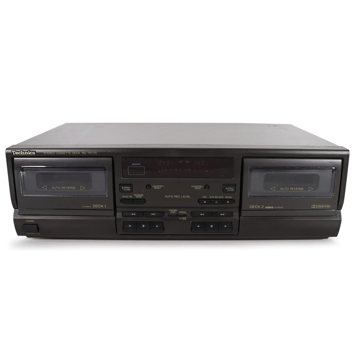 Technics RS-TR170 Dual Cassette Deck Player-Electronics-SpenCertified-refurbished-vintage-electonics