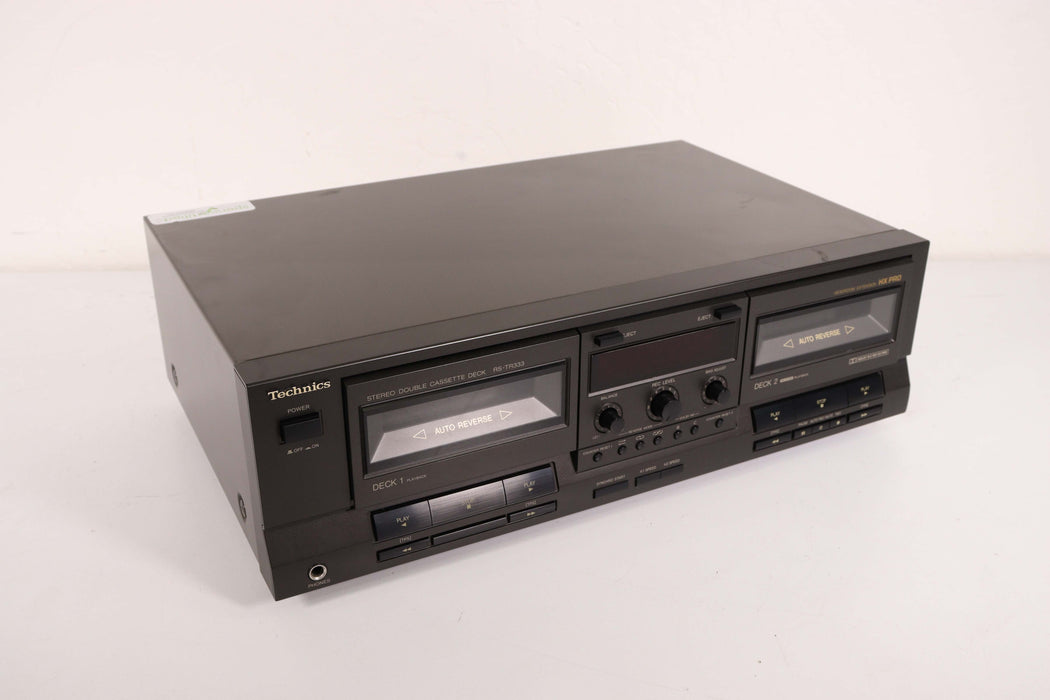 Technics RS-TR333 Dual Cassette Tape Deck Player and Recorder-Electronics-SpenCertified-vintage-refurbished-electronics