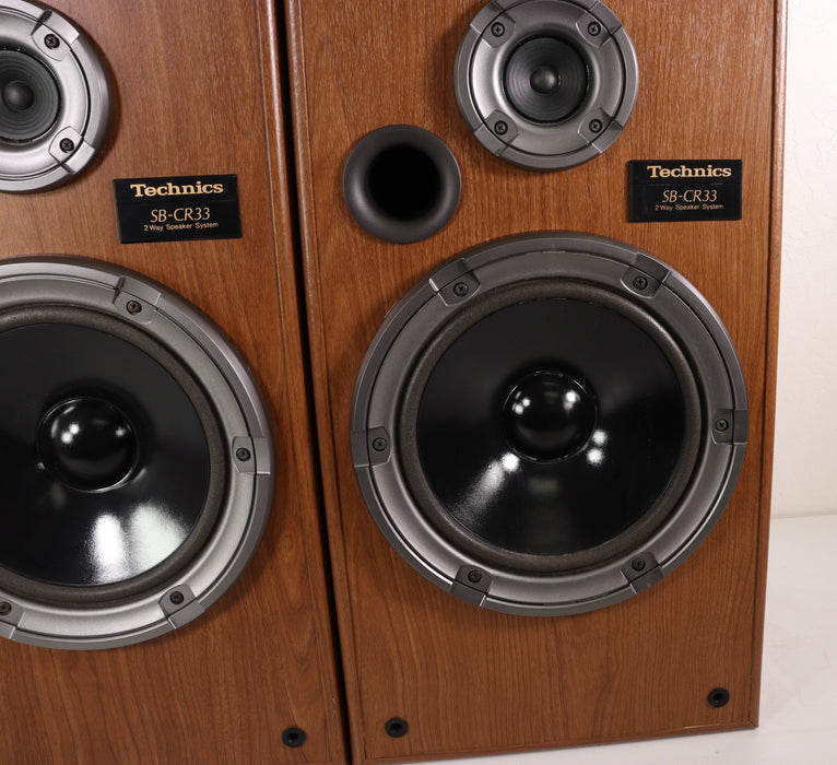 Technics SB-CR33 2 Way Speaker System Bookshelf Speakers-Speakers-SpenCertified-vintage-refurbished-electronics