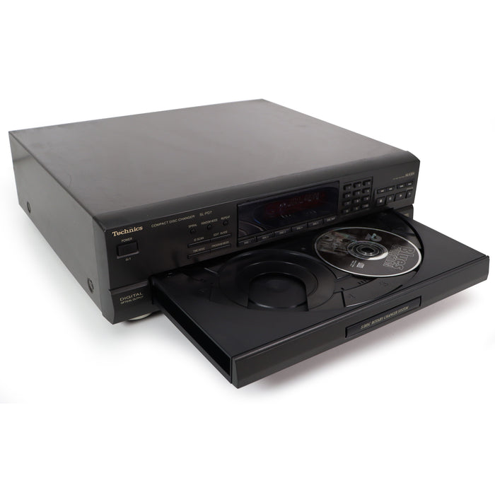 Technics SL-PD7 5-Disc Carousel CD Player-Electronics-SpenCertified-refurbished-vintage-electonics