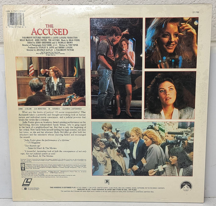 The Accused LaserDisc Movie-Electronics-SpenCertified-refurbished-vintage-electonics