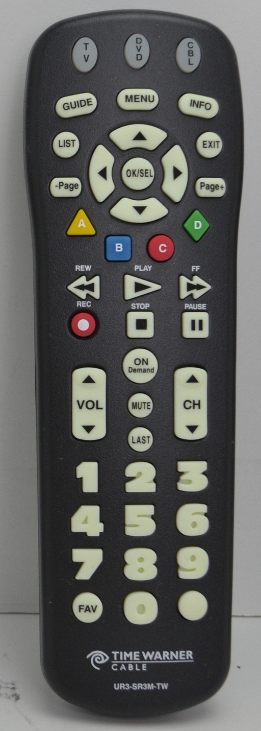 Time Warner Cable UR3-SR3M-TW Universal Remote Control for DVD TV Cable-Remote-SpenCertified-refurbished-vintage-electonics