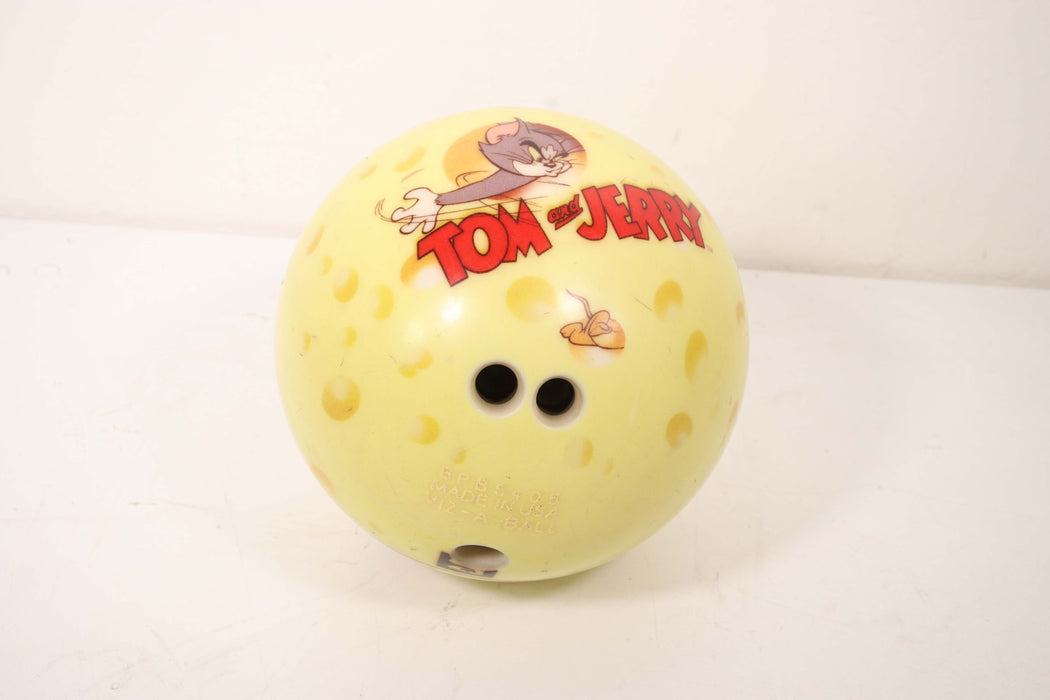 Tom & Jerry Bowling Ball Yellow BPB5405 VIZ-A-BALL 15.8 Pounds (RARE)-Bowling Balls-SpenCertified-vintage-refurbished-electronics