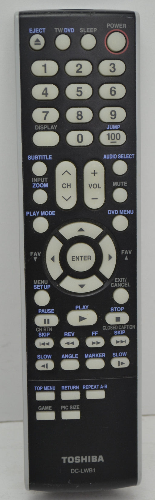 Toshiba - DC-LWB1 - DVD 26HL47
26HL67
26HL47
32LV67
42LZ196
65HM117 Remote Control-Remote-SpenCertified-refurbished-vintage-electonics