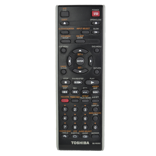 Toshiba DVD VCR Combo Player Remote Control SE-R0262-Remote-SpenCertified-refurbished-vintage-electonics