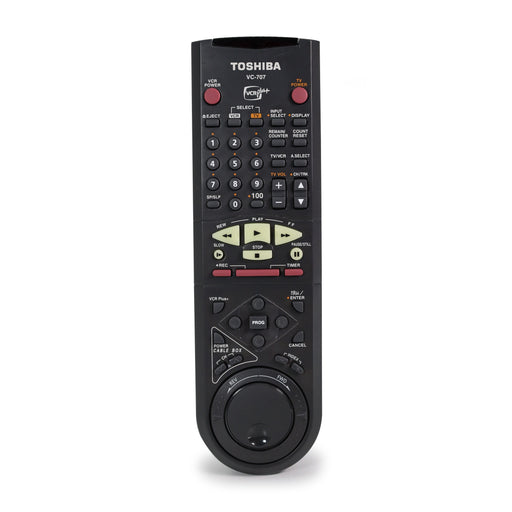 Toshiba Remote Control VC-707 For Toshiba VCR/VHS Player Model W707-Remote-SpenCertified-refurbished-vintage-electonics