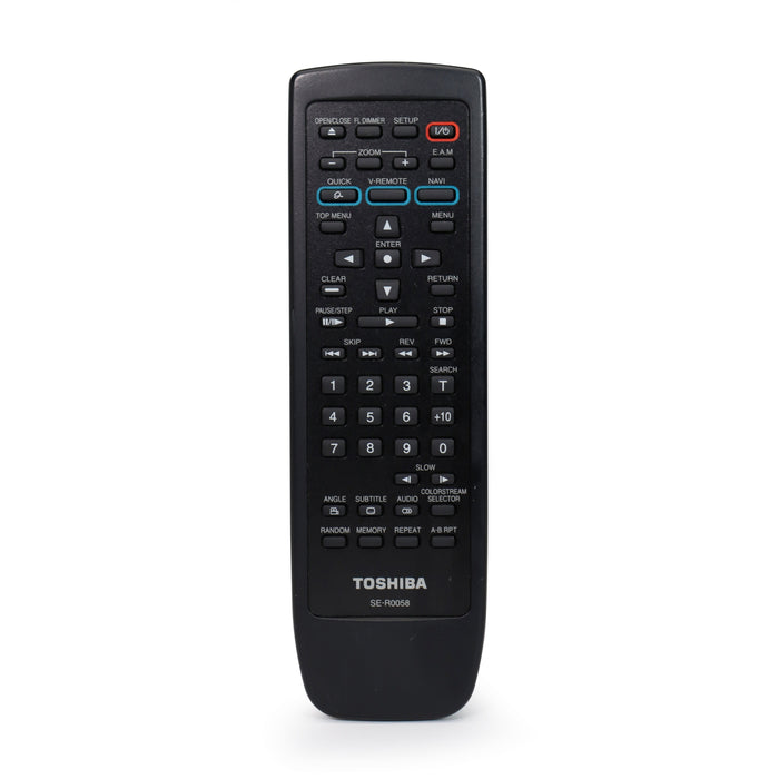 Toshiba SE-R0058 DVD Player Remote Control SD3577 SD3750 SD3750N SD3755 SDK700 SER0058 SER0060-Remote-SpenCertified-refurbished-vintage-electonics