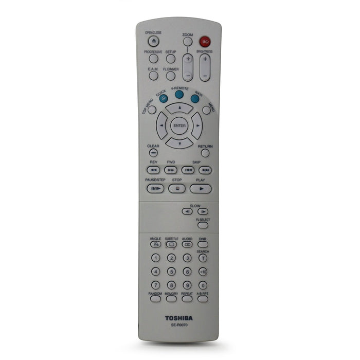 Toshiba SE-R0070 Remote Control for DVD Player Model SD-3800-Remote-SpenCertified-refurbished-vintage-electonics