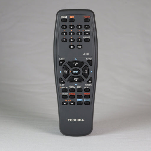 Toshiba VC-422 Remote Control for VCR Model W422-Remote-SpenCertified-vintage-refurbished-electronics