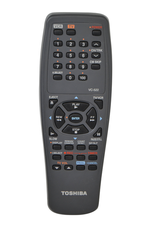 Toshiba VC-522 VCR VHS Player Remote Control-Remote-SpenCertified-refurbished-vintage-electonics
