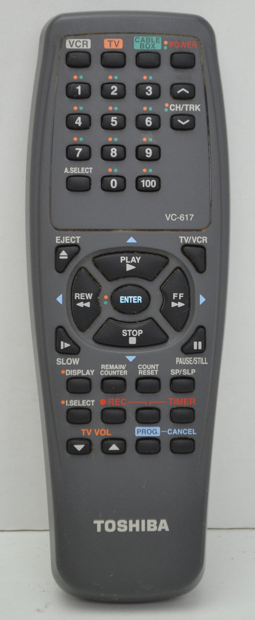 Toshiba VC-617 Remote Control Transmitter Unit Clicker for VCR TV and Cable Box-Remote-SpenCertified-refurbished-vintage-electonics