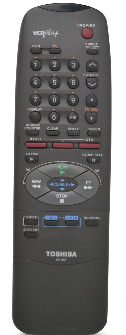 Toshiba VC-65T Remote Control for VCR/VHS Player M-65 and More-Remote-SpenCertified-refurbished-vintage-electonics