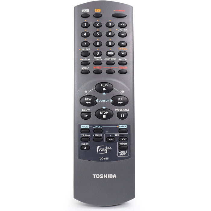 Toshiba VC-685 VCR VHS Player Remote Control-Remote-SpenCertified-refurbished-vintage-electonics