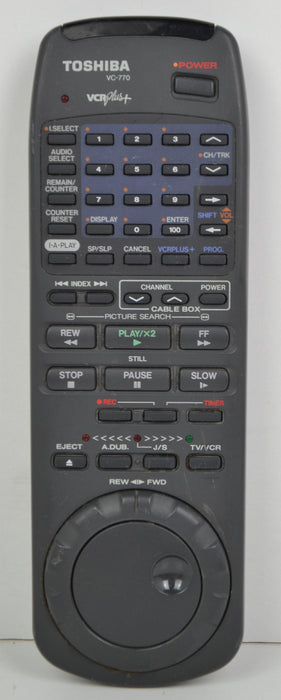 Toshiba VC-770 VCR VHS Player Remote Control-Remote-SpenCertified-refurbished-vintage-electonics