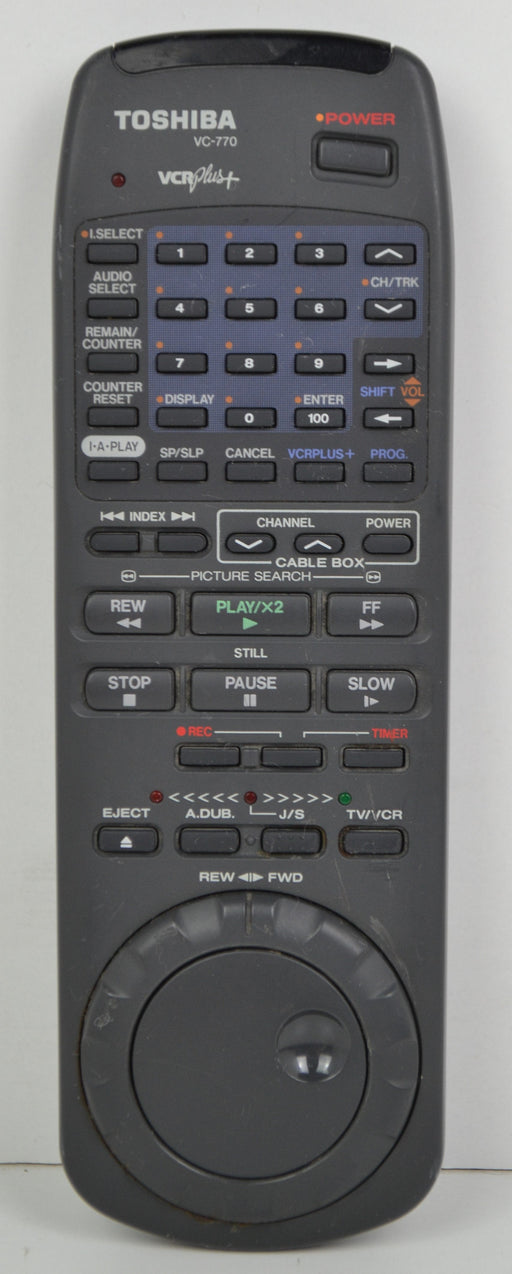 Toshiba VC-770 VCR VHS Player Remote Control-Remote-SpenCertified-refurbished-vintage-electonics