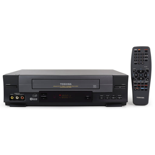 Toshiba VCR - W528 VCR/VHS Player/Recorder with Commercial Skip-Electronics-SpenCertified-refurbished-vintage-electonics