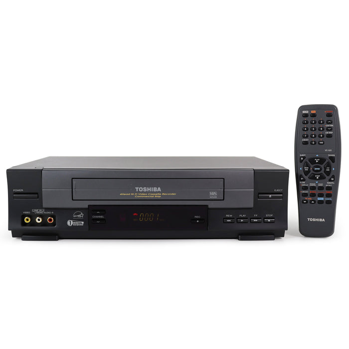 Toshiba VCR - W528 VCR/VHS Player/Recorder with Commercial Skip-Electronics-SpenCertified-refurbished-vintage-electonics