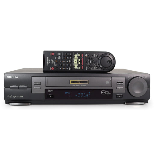 Toshiba W707 VCR/VHS Player/Recorder 6 Head Pro Drum V3 Technology VCR+ One Minute Rewind SQPB-Electronics-SpenCertified-refurbished-vintage-electonics