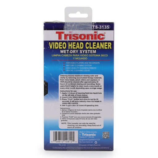 Trisonic TS-3135 Video Head Cleaner-Electronics-SpenCertified-refurbished-vintage-electonics