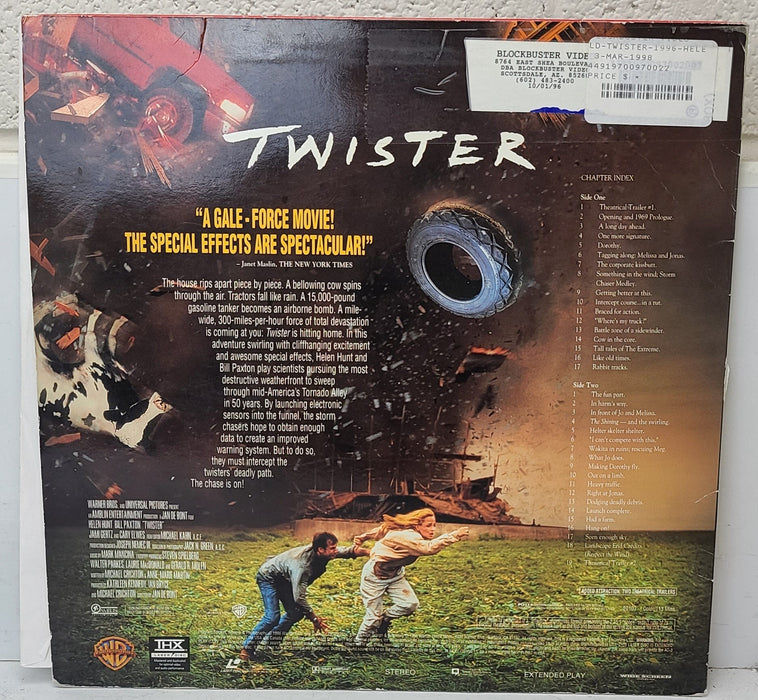 Twister LaserDisc Movie-Electronics-SpenCertified-refurbished-vintage-electonics