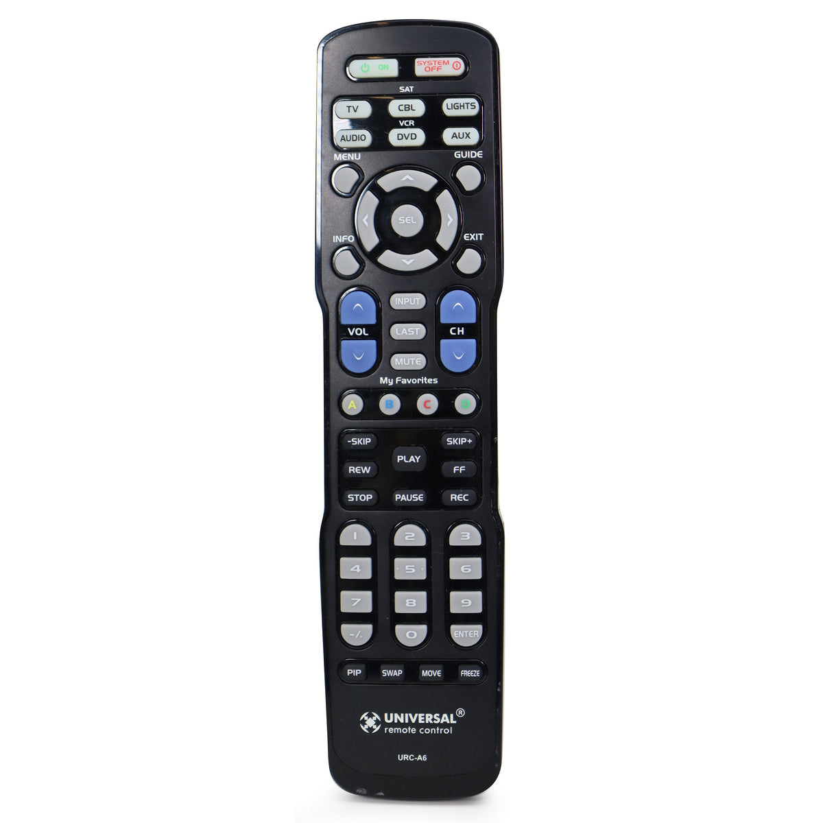 Universal URC-A6 Remote Control — SpenCertified