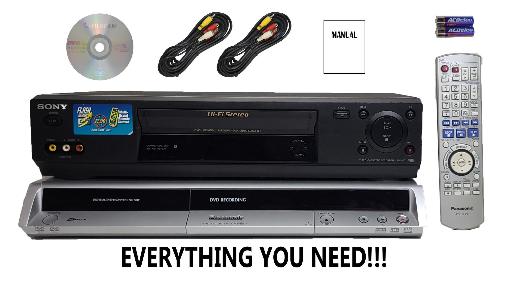 VHS Video Player / Recorder Kit - Convert Copy VHS Tape To DVD, PC + VCR  PLAYER!