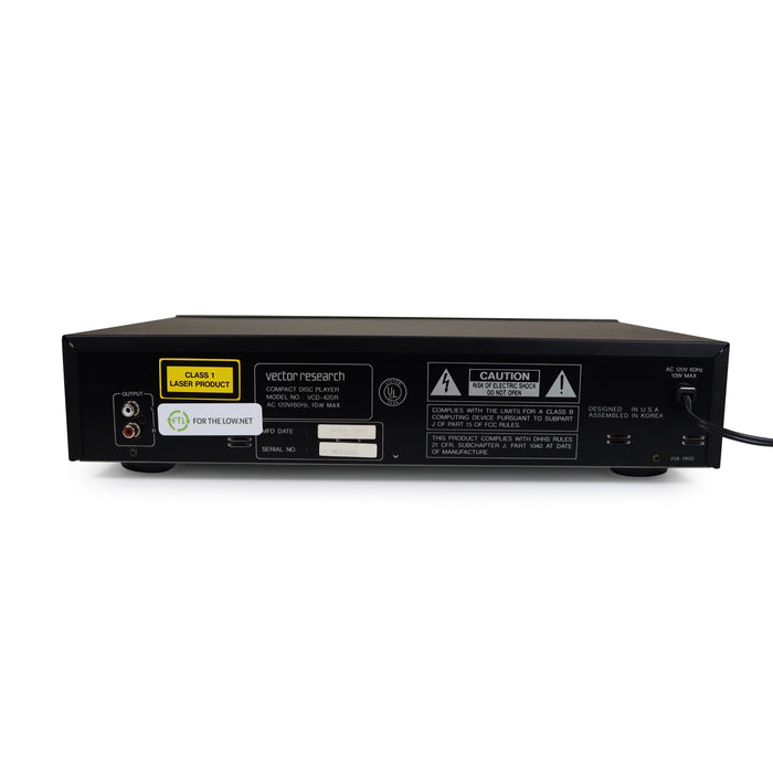 Vector Research VCD-420R CD Player-Electronics-SpenCertified-refurbished-vintage-electonics
