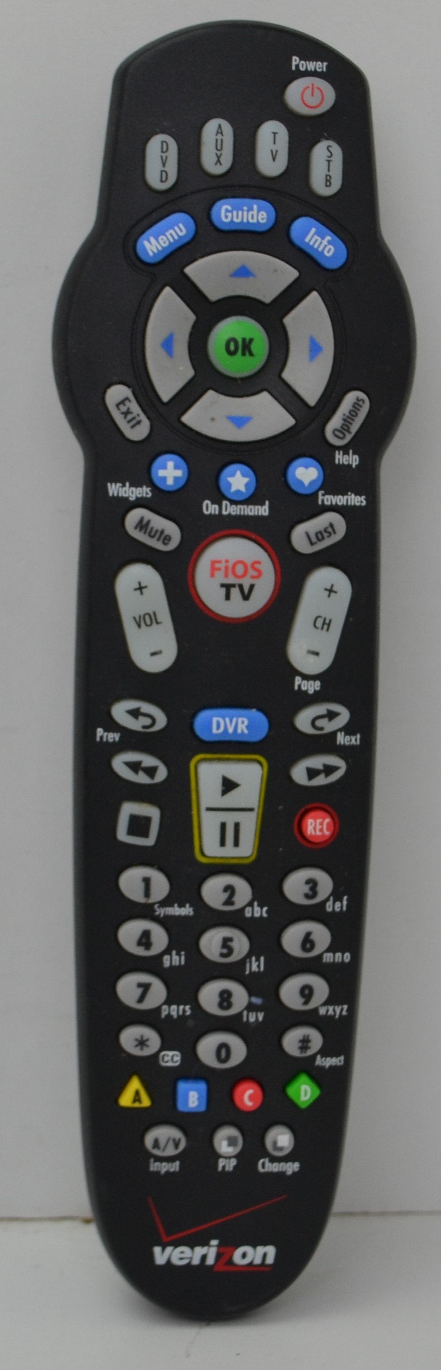 Verizon RC1445302 / 00B Remote Control for Cable Television DVD Player ...