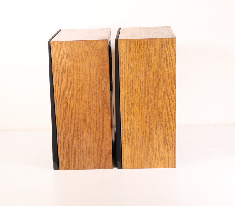 Video Acoustics VA-1401 OA Magnetically Shielded Bookshelf Speakers Pair Light Brown Wood-Speakers-SpenCertified-vintage-refurbished-electronics