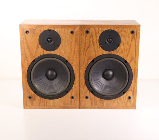 Video Acoustics VA-1401 OA Magnetically Shielded Bookshelf Speakers Pair Light Brown Wood-Speakers-SpenCertified-vintage-refurbished-electronics