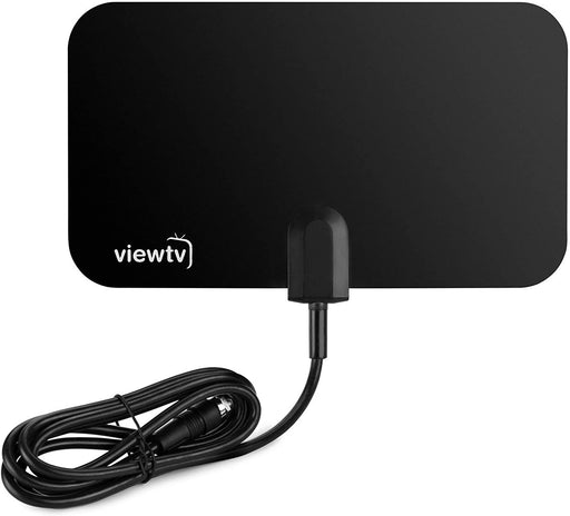 ViewTV Flat HDTV Digital Indoor TV Antenna HD VHF UHF Signal - 25 Miles Range - Black-Electronics-SpenCertified-vintage-refurbished-electronics