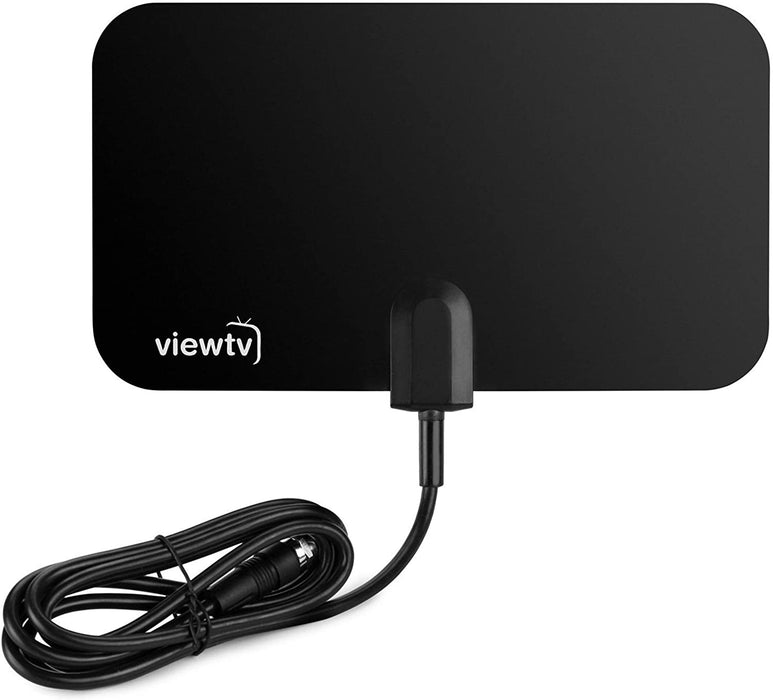 ViewTV Flat HDTV Digital Indoor TV Antenna HD VHF UHF Signal - 25 Miles Range - Black-Electronics-SpenCertified-vintage-refurbished-electronics