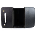 Vintage Black Leather Slide Projector Case