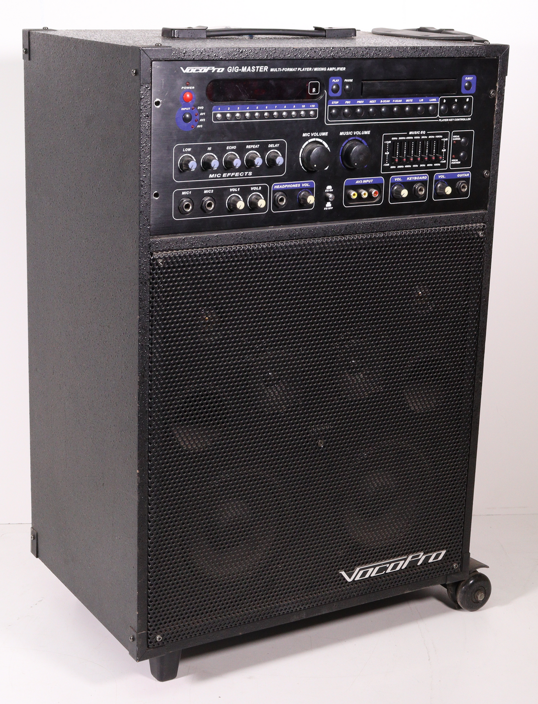 VocoPro Gig-Master Multi-Format Player/Mixing Amplifier System Portabl ...