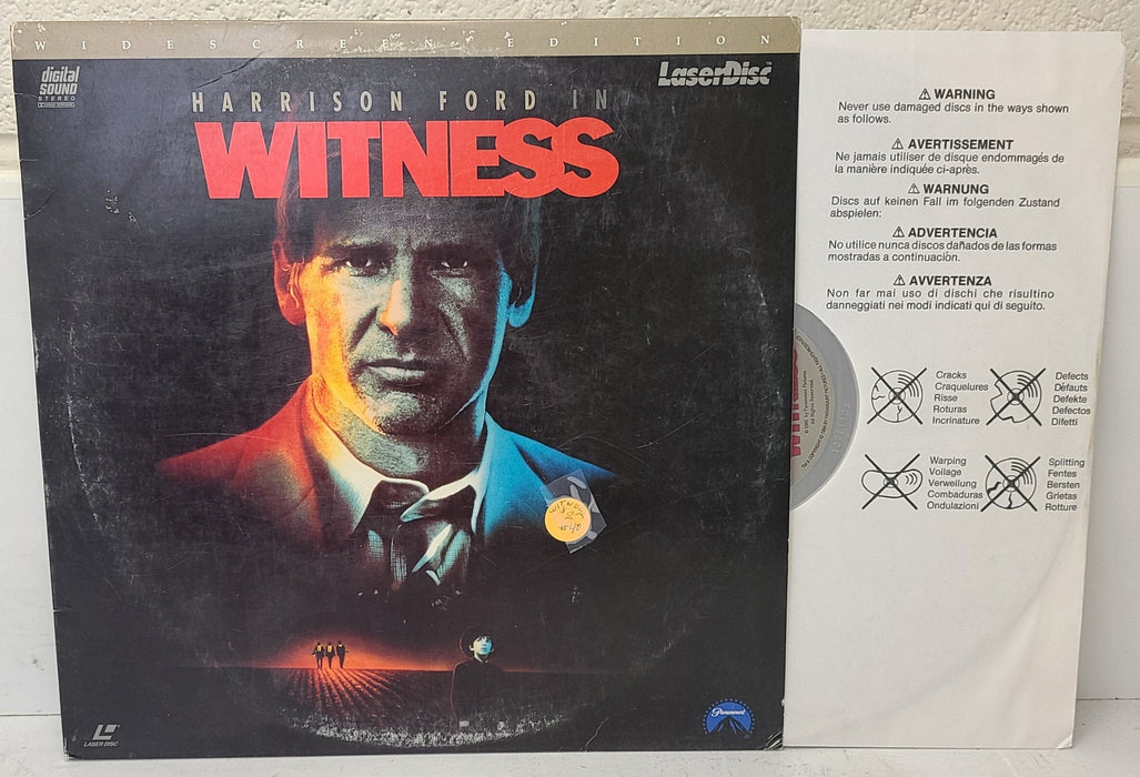 Witness with Harrison Ford LaserDisc Movie-Electronics-SpenCertified-refurbished-vintage-electonics